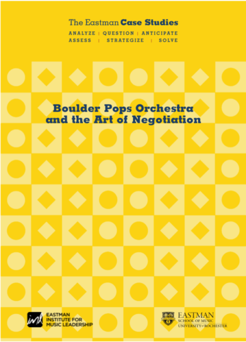 Experience first principles of negotiation in the context of a pops orchestra’s quest for a home base.
Boulder Pops Orchestra and the Art of Negotiation