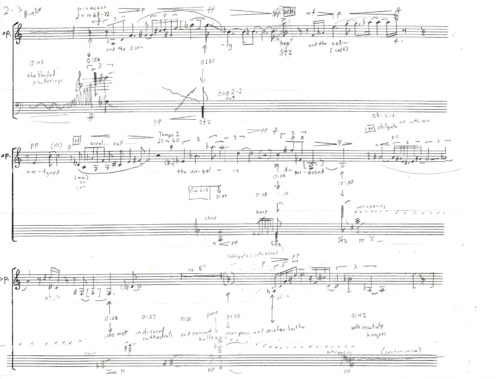 Diaspora, pencil sketches, movement 2, page 3