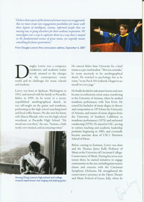 Douglas Lowry Memorial Celebration page 3 Douglas Lowry Memorial Celebration page 3