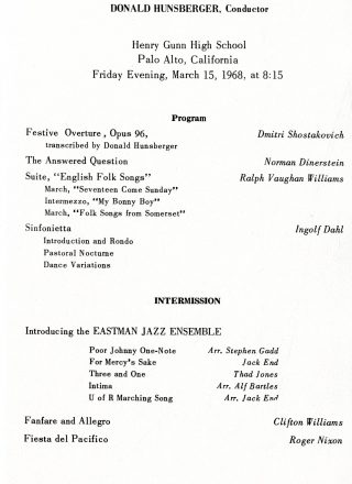 EWE EJE program, March 15, 1968