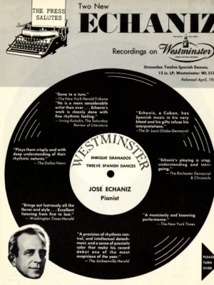 Echaniz box 1-2 Westminster label promo side A Westminster label promo side A