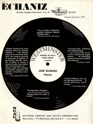 Echaniz box 1-2 Westminster label promo side B Westminster label promo side B