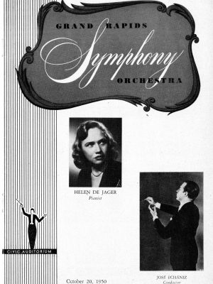 Grand Rapids Symphony 1950 October 20 cover