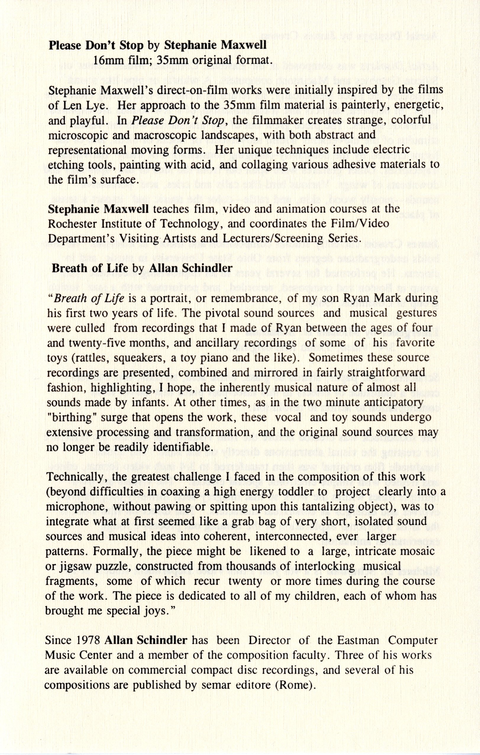 Evening of Computer Music and Films, concert program, page 07