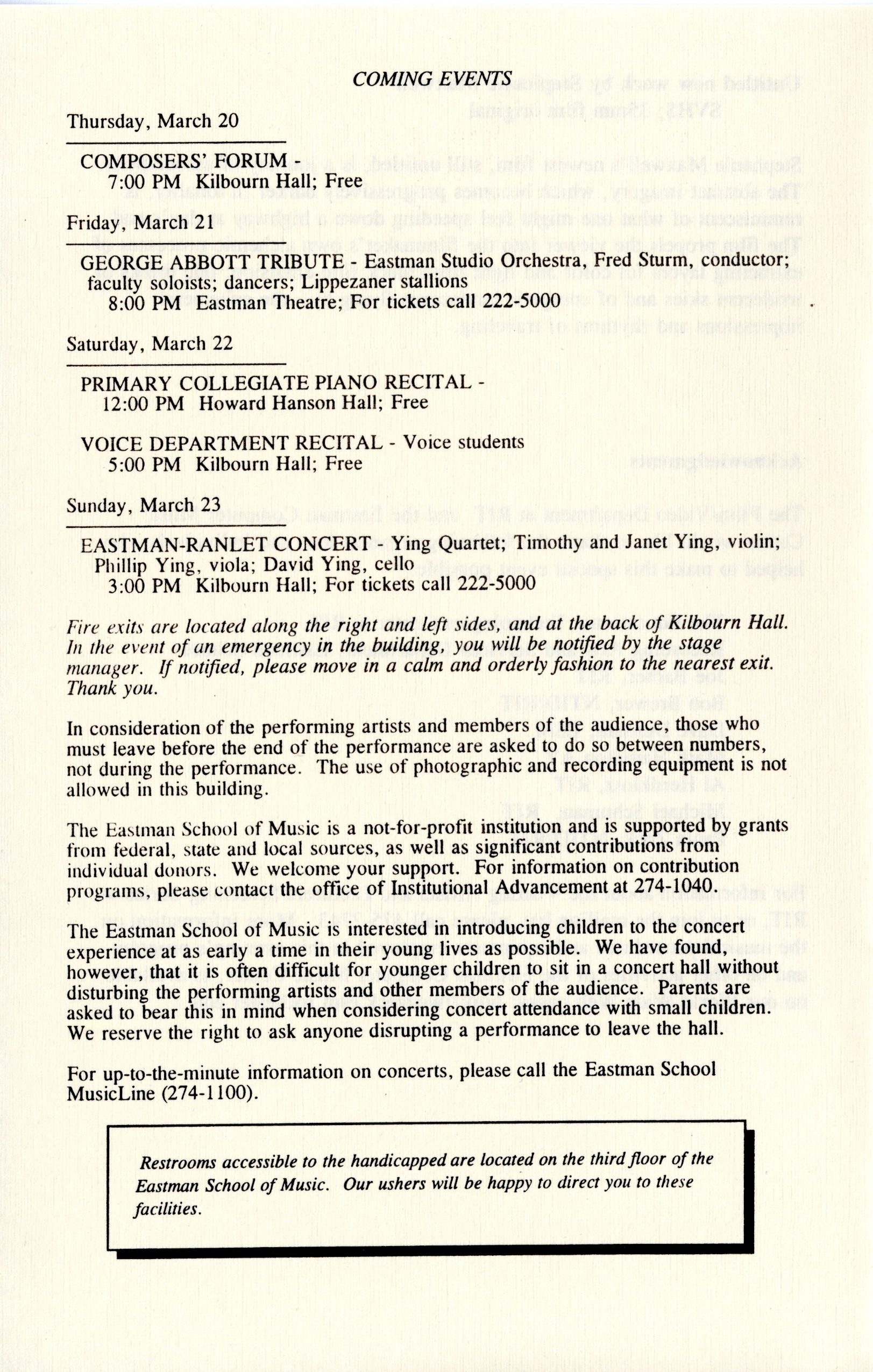 Evening of Computer Music and Films, concert program, page 12