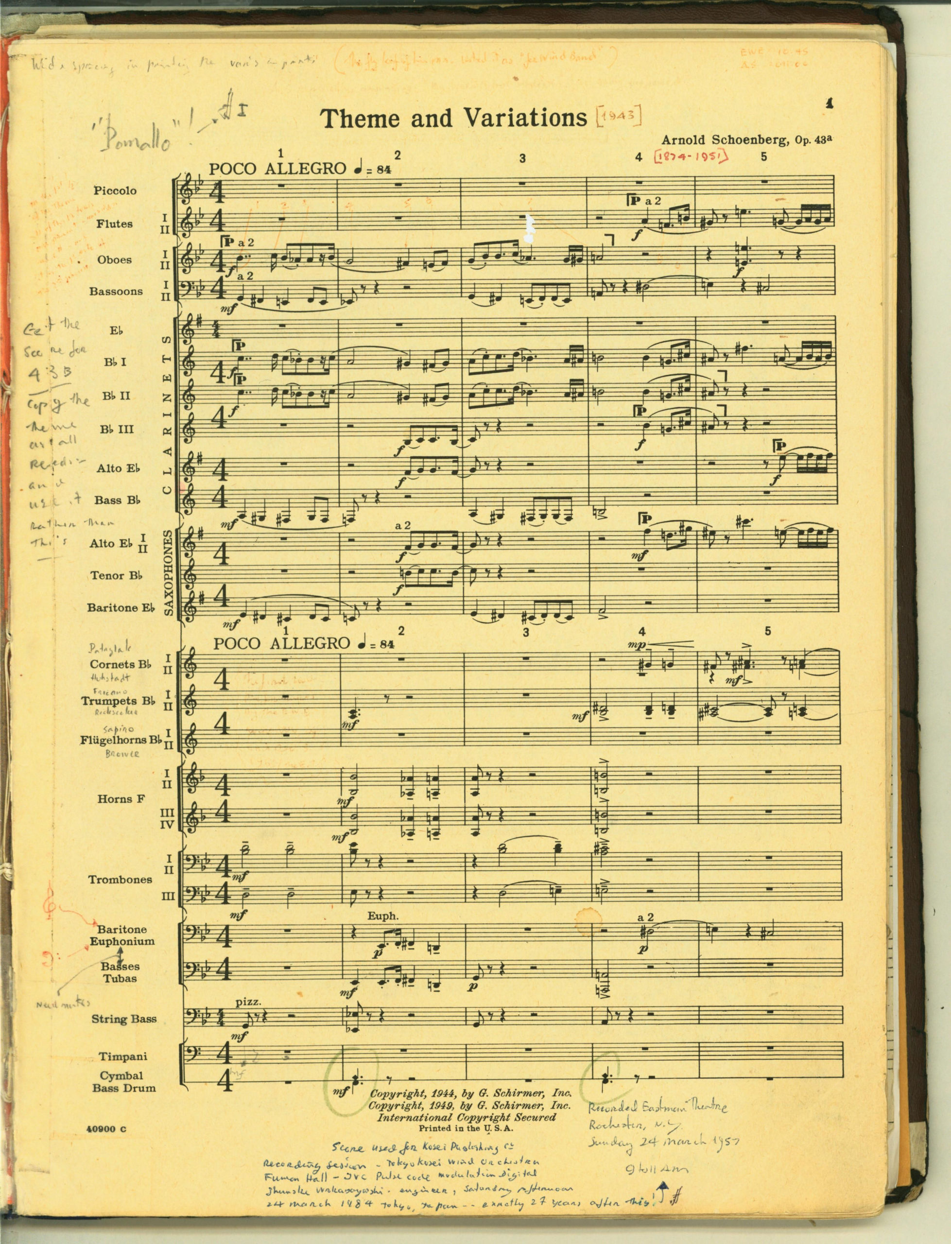FF1085 first page of music