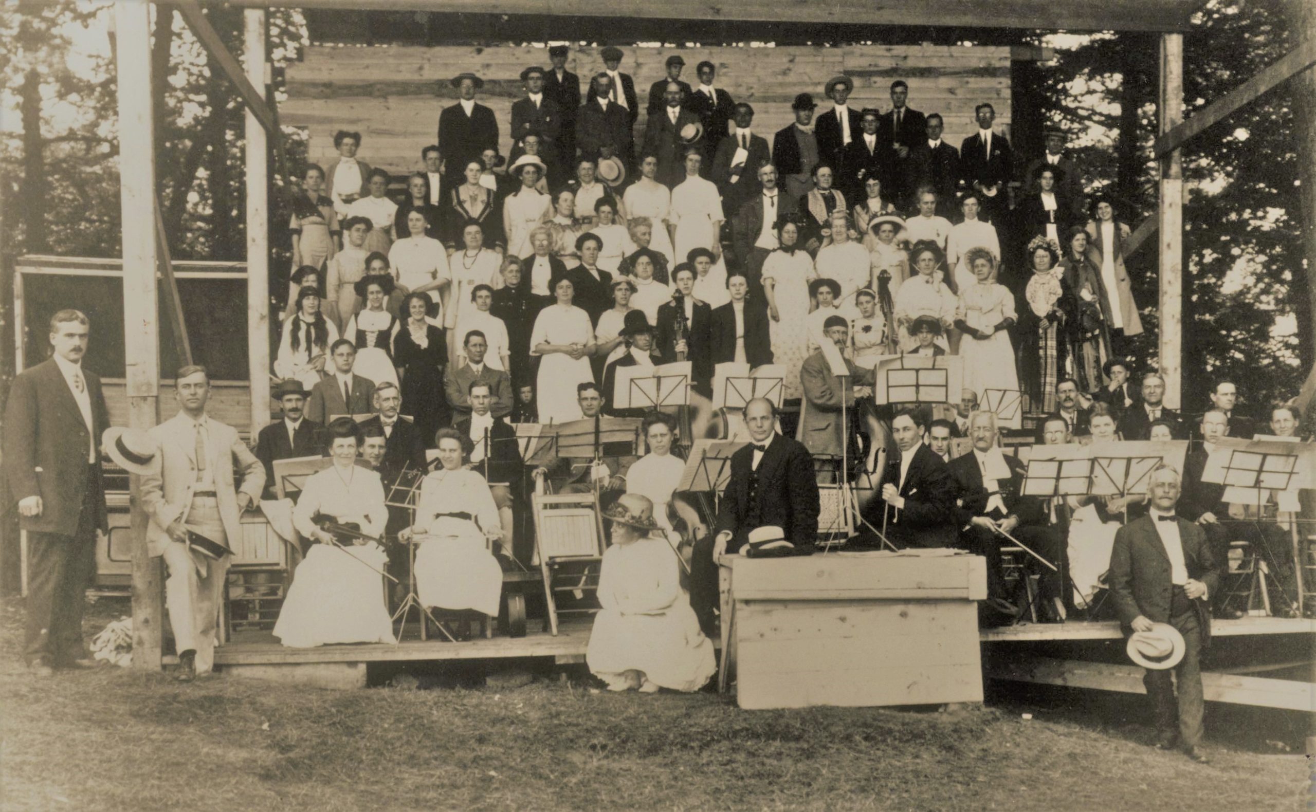 Farwell with St Johnsbury Pageant cast 1912