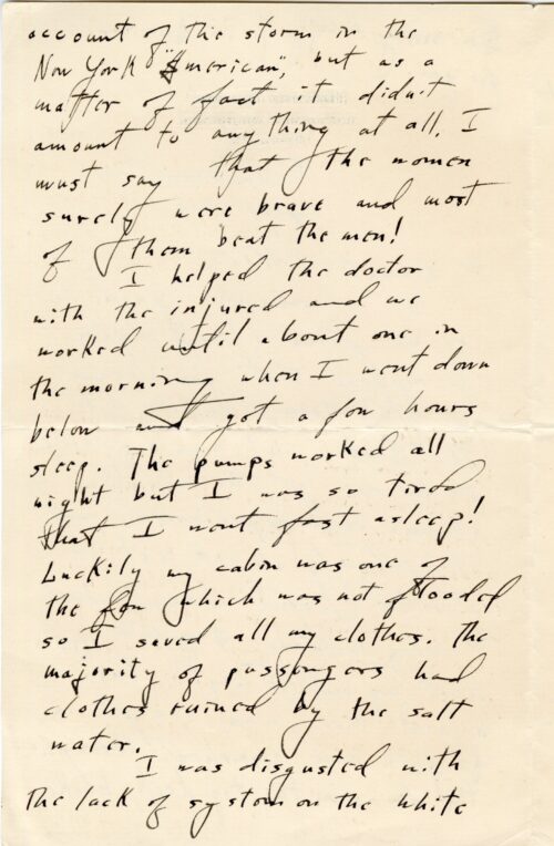 Third page of HH letter to his parents, September 1, 1924, page 3