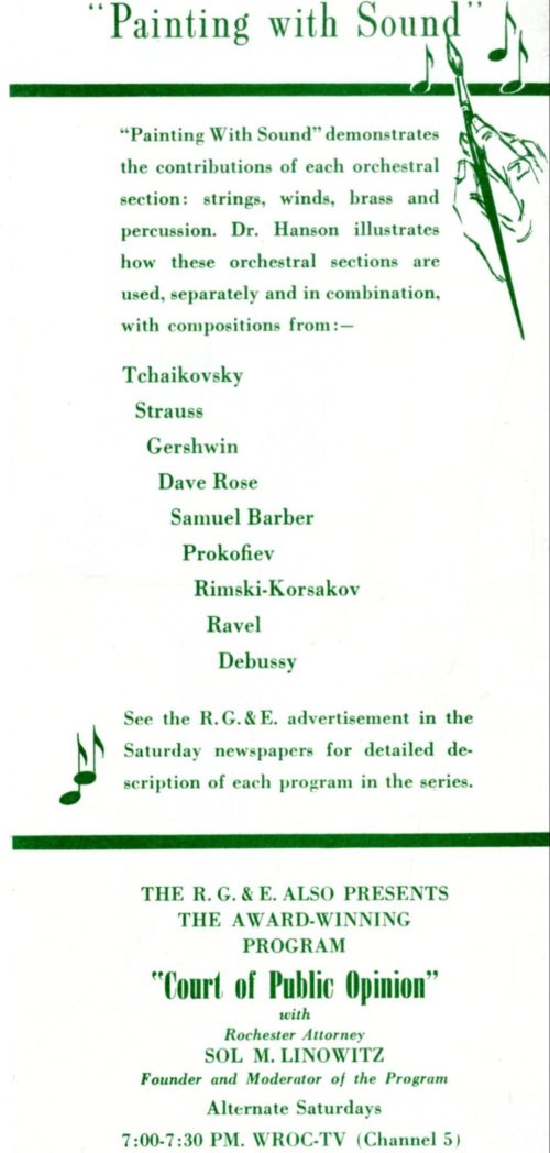 Annotated draft script of the first program in the series Painting with Sound