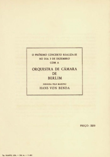 Hanson 2005 box 53-8 Lisbon program page 3 Printed program for the first concert on the tour.