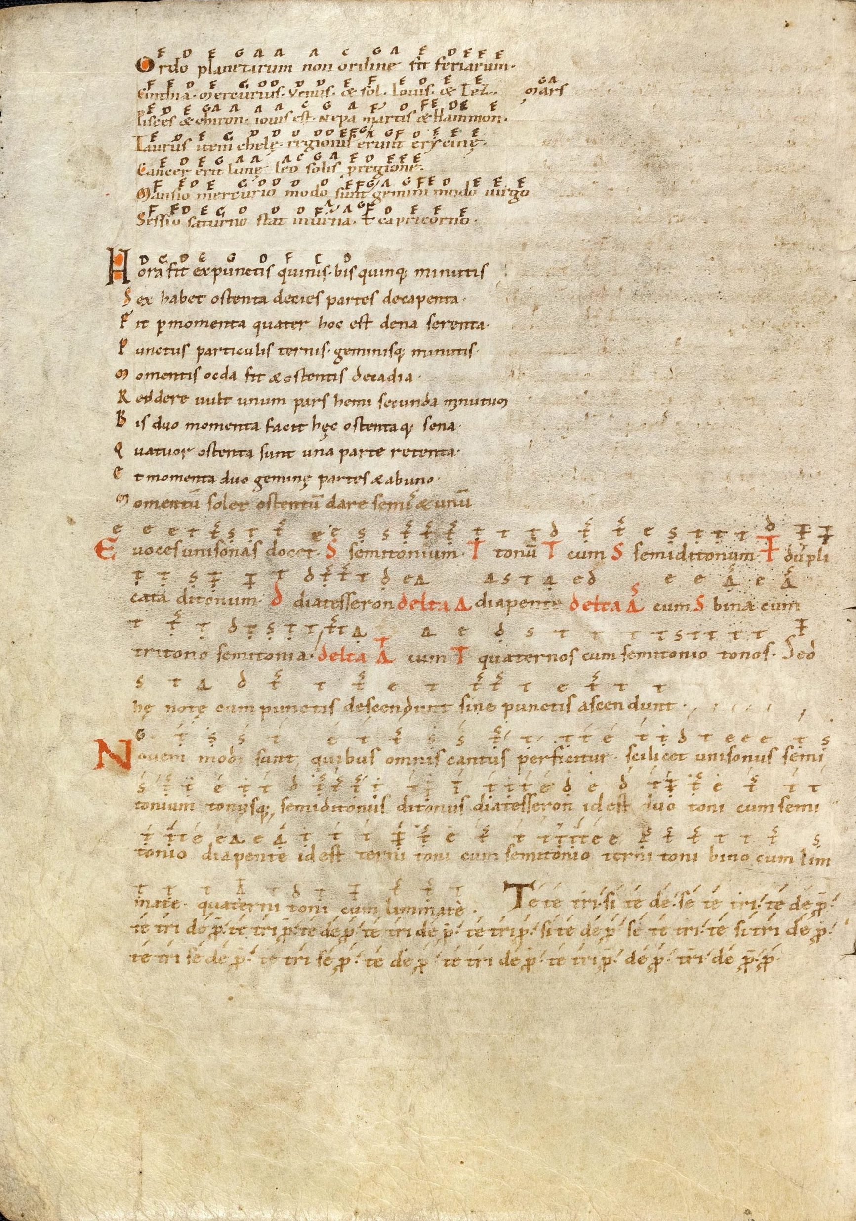 Hermann, E voces unisonas with neumes (Karlsruhe 504 folio 33v)