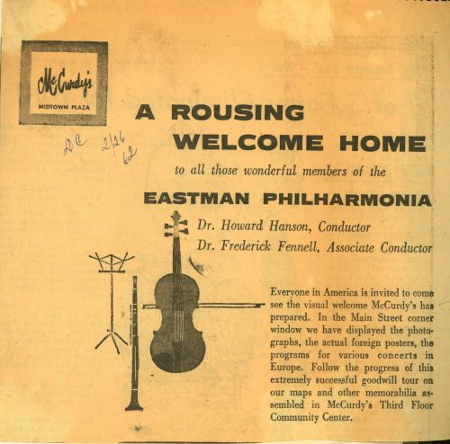 McCurdy's welcome message, RD&C, February 26, 1962