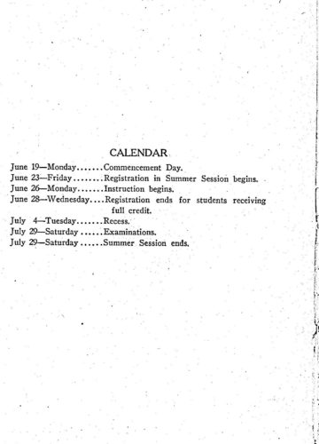 Official Bulletin 1922 summer session 2 Official Bulletin 1922 summer session