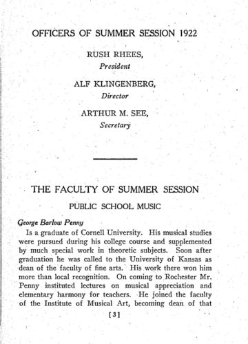 Official Bulletin 1922 summer session