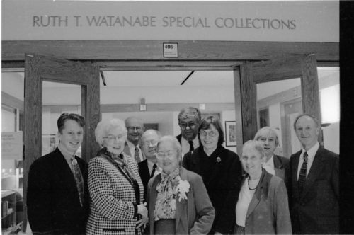 day of the formal dedication of the Ruth T. Watanabe Special Collections