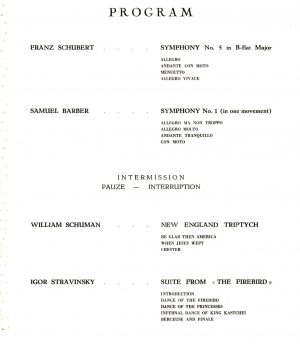 Philharmonia program 11 December 1961 page 2