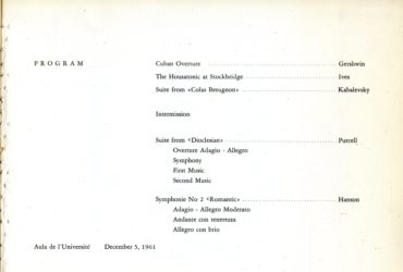 Philharmonia program 5 December 1961 page 9 Philharmonia program 5 December 1961 page 9