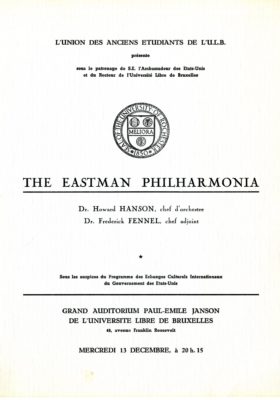 Philharmonia program Brussels 13 December 1961 page 1 Philharmonia program Brussels 13 December 1961 page 1