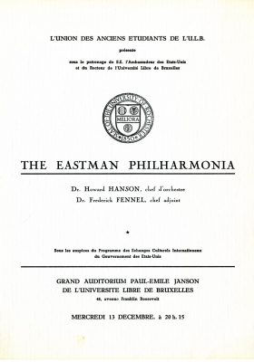 Philharmonia program Brussels 13 December 1961 page 1