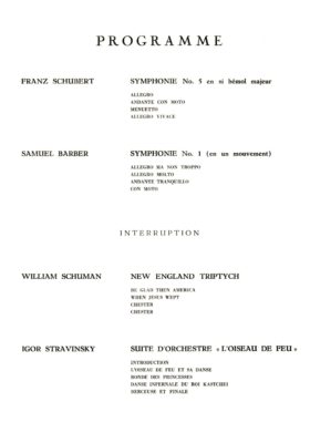 Philharmonia program Brussels 13 December 1961 page 2 Philharmonia program Brussels 13 December 1961 page 2