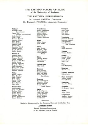 Philharmonia program Brussels 13 December 1961 page 6 Philharmonia program Brussels 13 December 1961 page 6