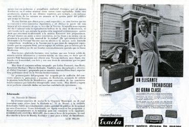 Philharmonia program Valencia 1 December 1961 page 6-7 Philharmonia program Valencia 1 December 1961 page 6-7