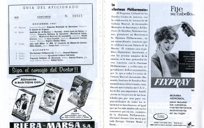 Philharmonia program Valencia 1 December 1961 page 8-9