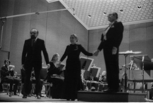 Eastman Philharmonia concert that featured the premiere of Krzystof Penderecki’s Partita for Harpsichord and Orchestra.