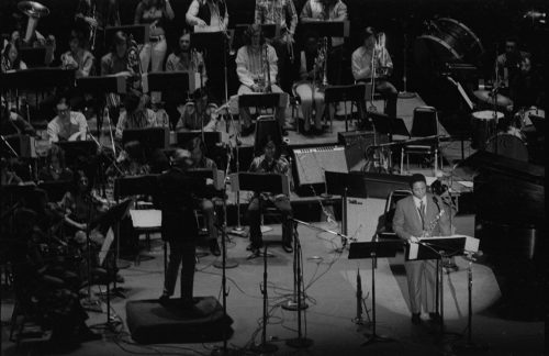 The Eastman Jazz Ensemble under its director Chuck Mangione; and, the Eastman Studio Orchestra under its director Ray Wright with guest soloist Oliver Nelson.
