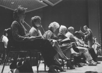 Various shots of the vocal soloists for the Eastman Chorale’s 1983 performance of Messiah.