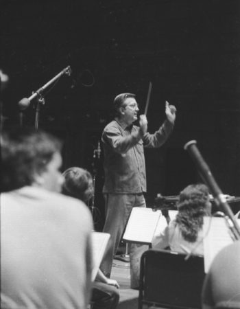 Conductor Donald Neuen on the day of the Messiah recording session, December 10th, 1983.