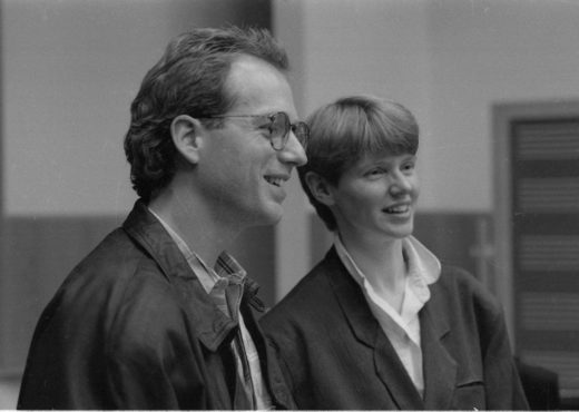 R3892-13 Colleagues and alumni who gathered for the April, 1990 tribute to Ray Wright.