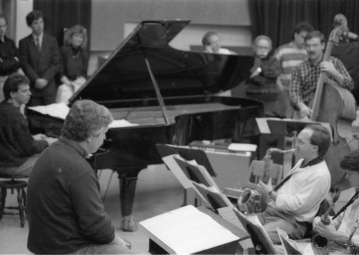 R3892-23 Colleagues and alumni who gathered for the April, 1990 tribute to Ray Wright.