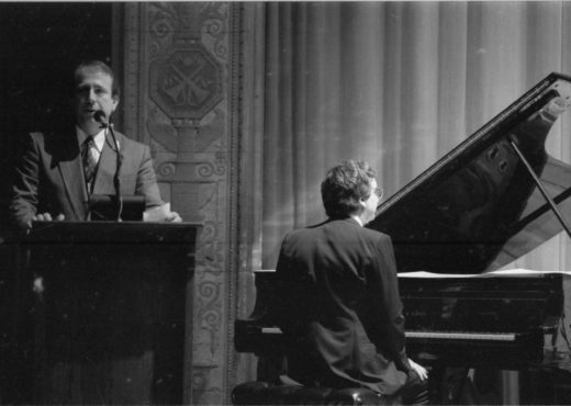 R3894-5 Photos taken during the performance in Kilbourn Hall on April 21st, 1990.