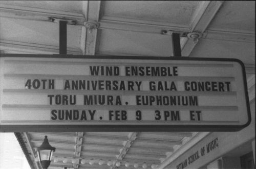Eastman Wind Ensemble Gala 40th Anniversary Concert