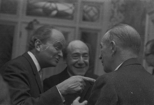 R766-22A with low BL José Echániz with pianist Brooks Smith and composer David Diamond.