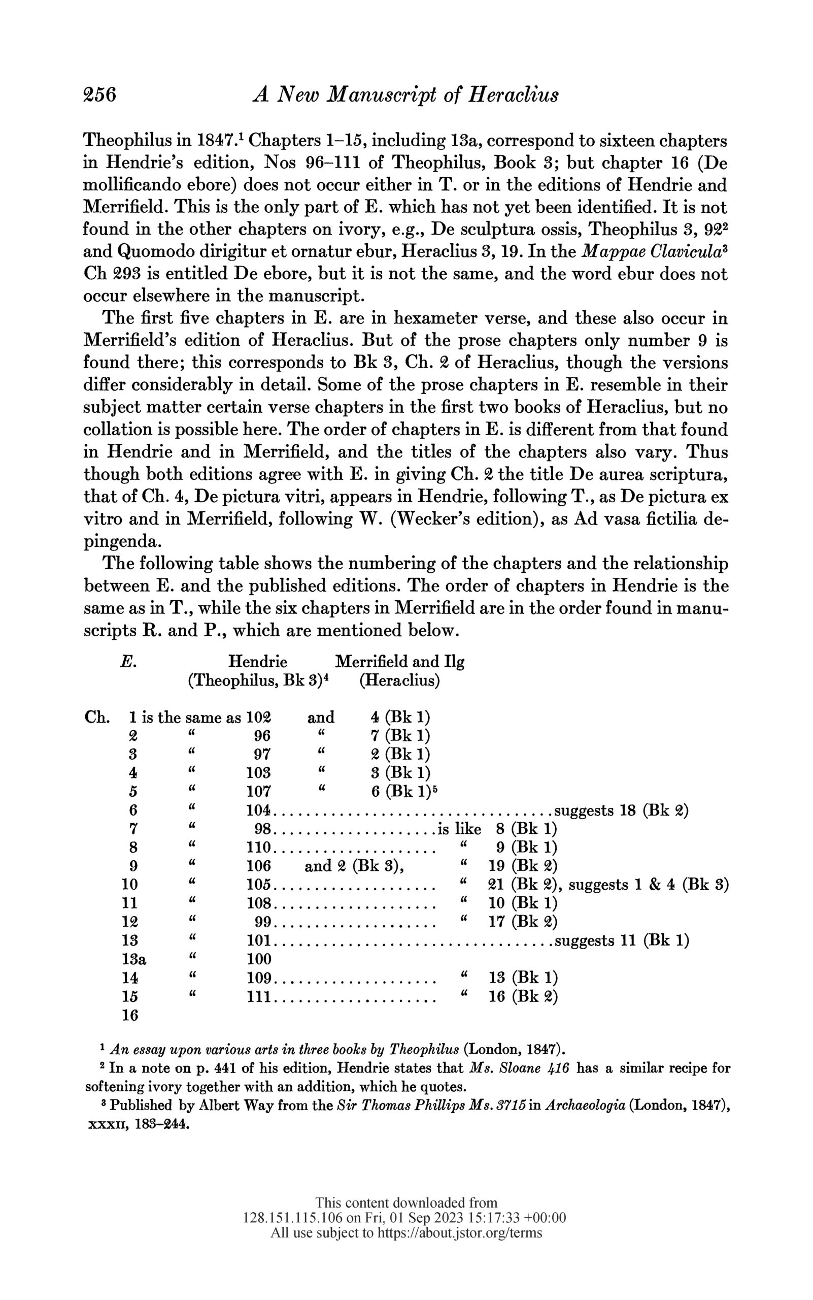 Richards, A New Manuscript of Heraclius (page 256) Richards, A New Manuscript of Heraclius (page 256)