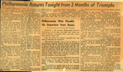 Rochester D&C, February 25, 1962