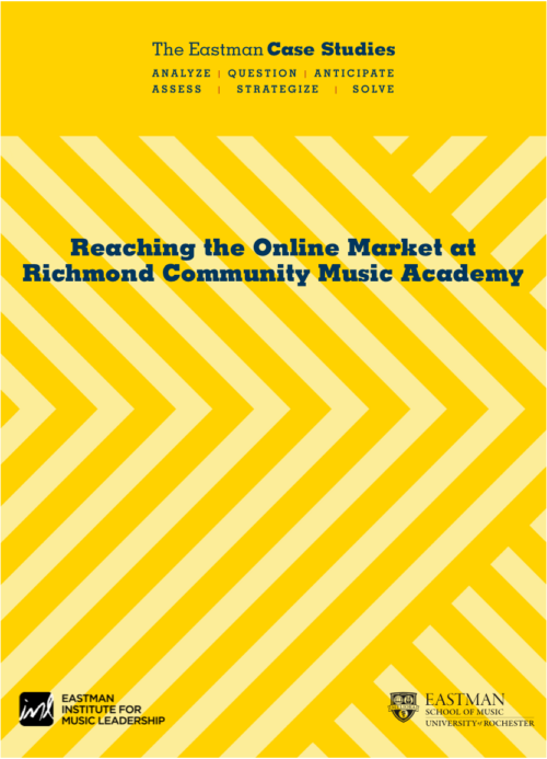 This study examines the initial idea, development, and marketing of an online AP® Music Theory course, concluding with questions regarding the expansion of a community music division's online initiative.
Reaching the Online Market at Richmond Community Music Academy