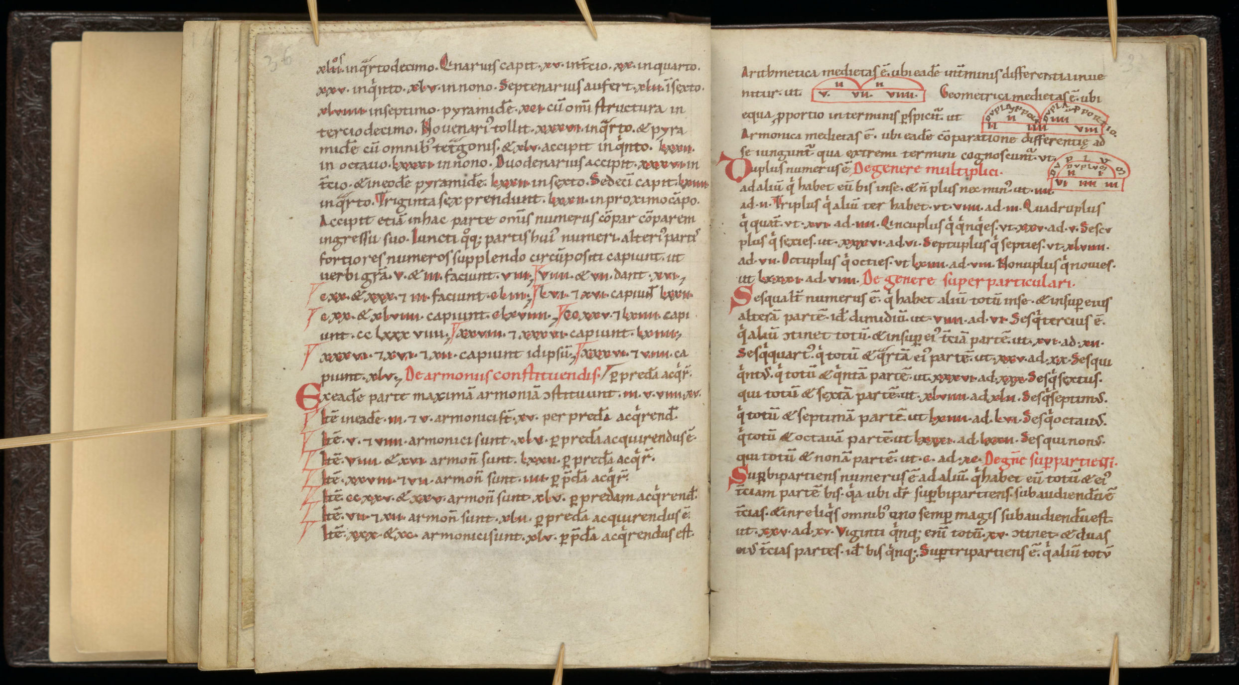 Scribe B, treatise on rules of arithmetic (pages 37-38) Scribe B, treatise on rules of arithmetic (pages 37-38)