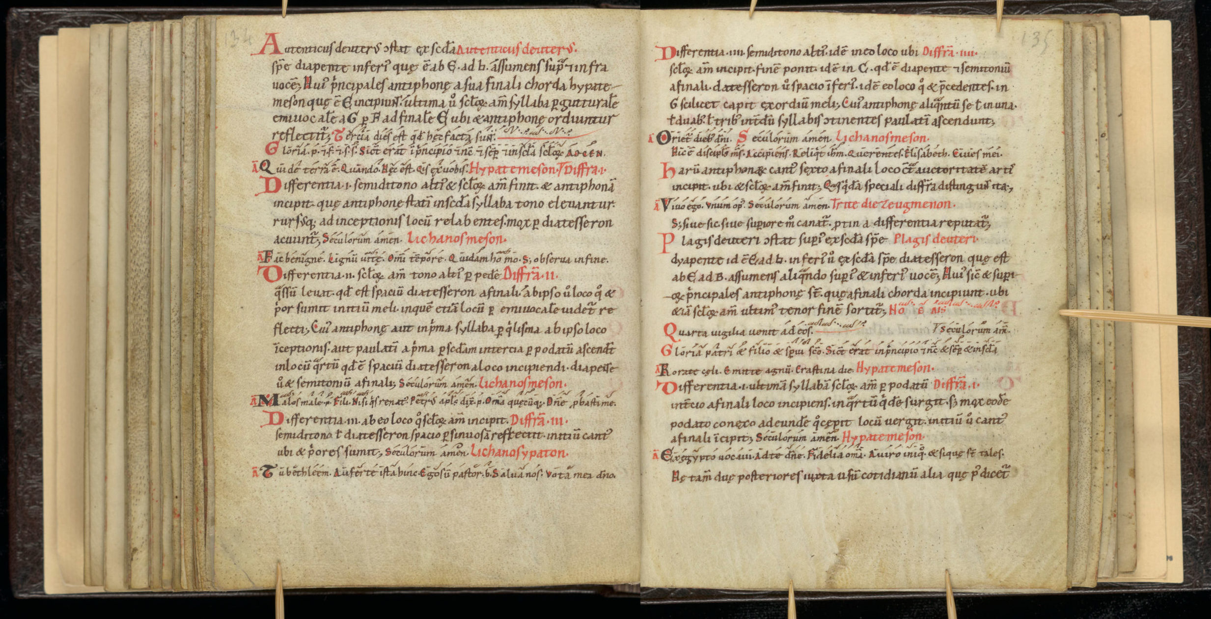 Scribe C, anonymous tonary (pages 134-135)