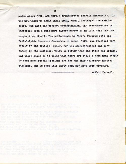Symbolic Study No. 3 composer’s note, page 2.