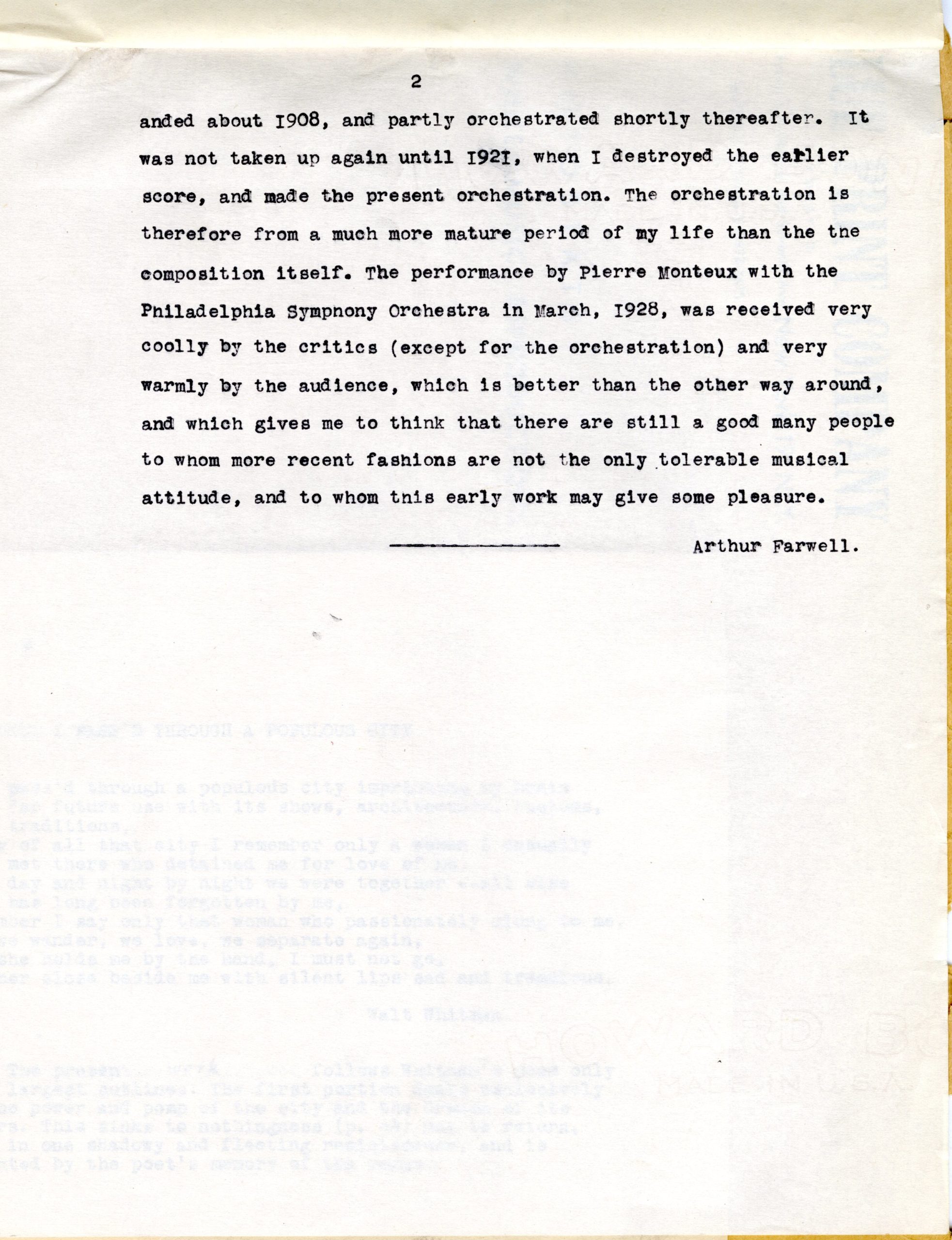 Symbolic Study No. 3 composer’s note, page 2. Symbolic Study No. 3 composer’s note, page 2.