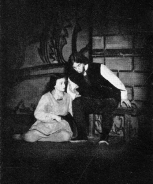 Yniold and Golaud. Act III, scene iv.