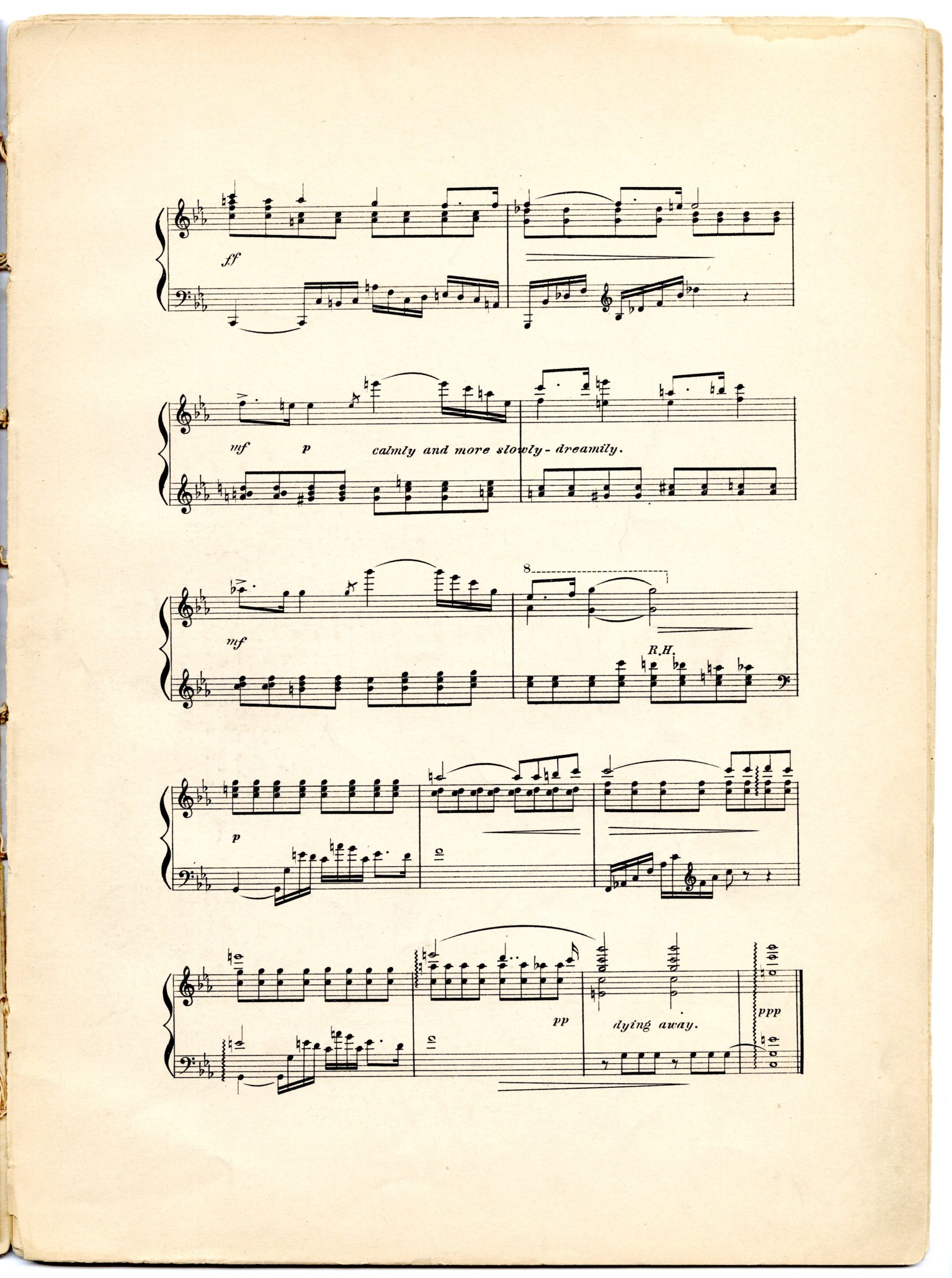 The Stranger score, page 2.