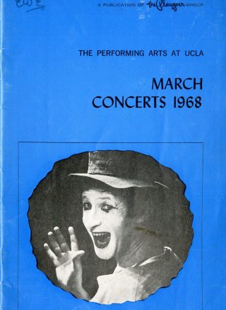 UCLA program, March 13, 1968 page 1