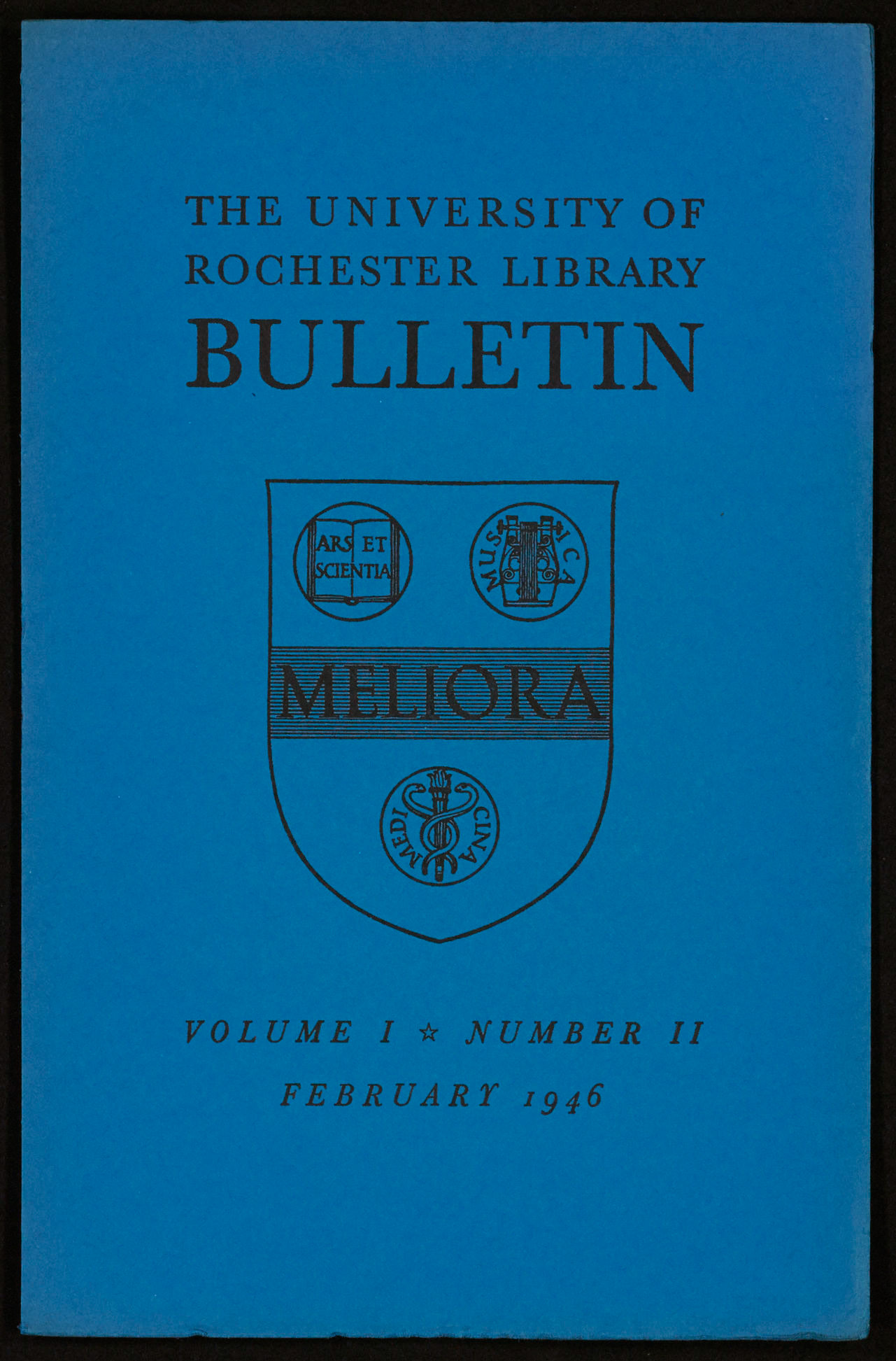 UR Library Bulletin, June 1946, cover UR Library Bulletin, June 1946, cover