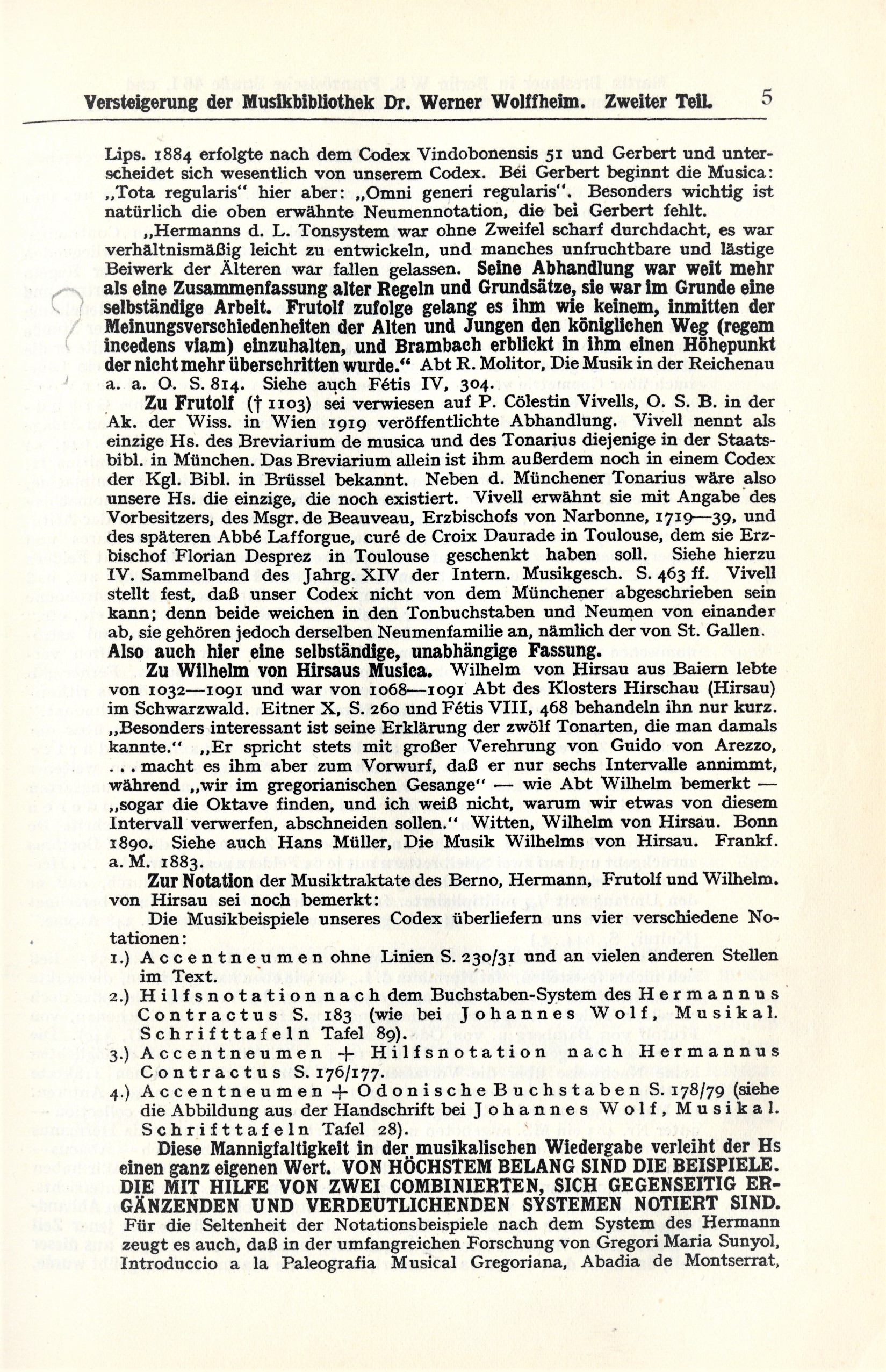 Wolffheim auction catalog vol 2, page 5