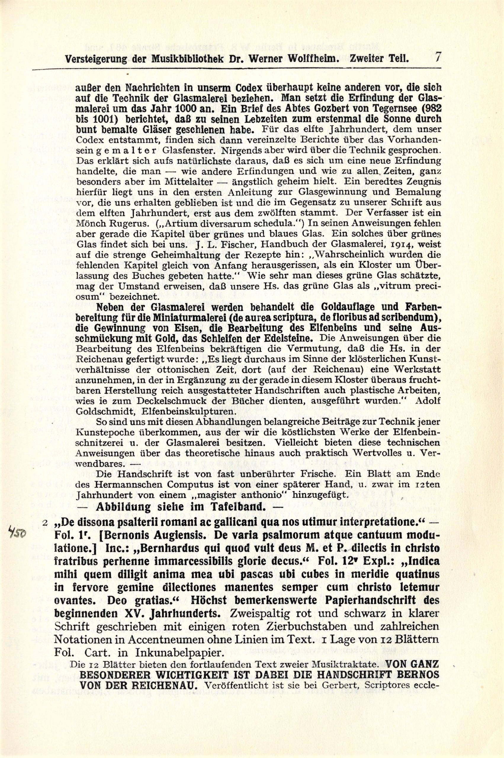 Wolffheim auction catalog vol 2, page 7