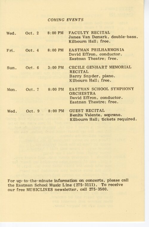 program, 1985, October 1, page 10